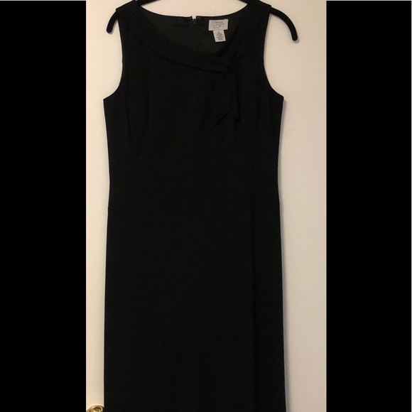 Robe De Soirée Ann Taylor Occasions - Soie Noire Sans Bretelles - Taille 6P (Petite) - Occasion Très Bon État